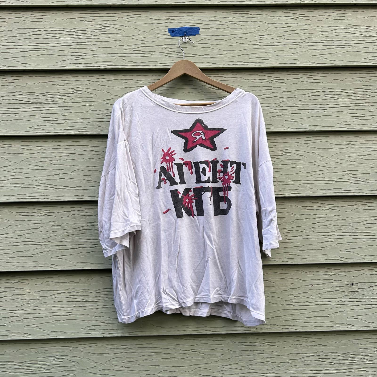 Vintage KGB USSR Russian Oversized Tee Size XL