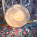 Unique Vintage Japanese Carved Wood Vase With Bamboo Handle & Spout