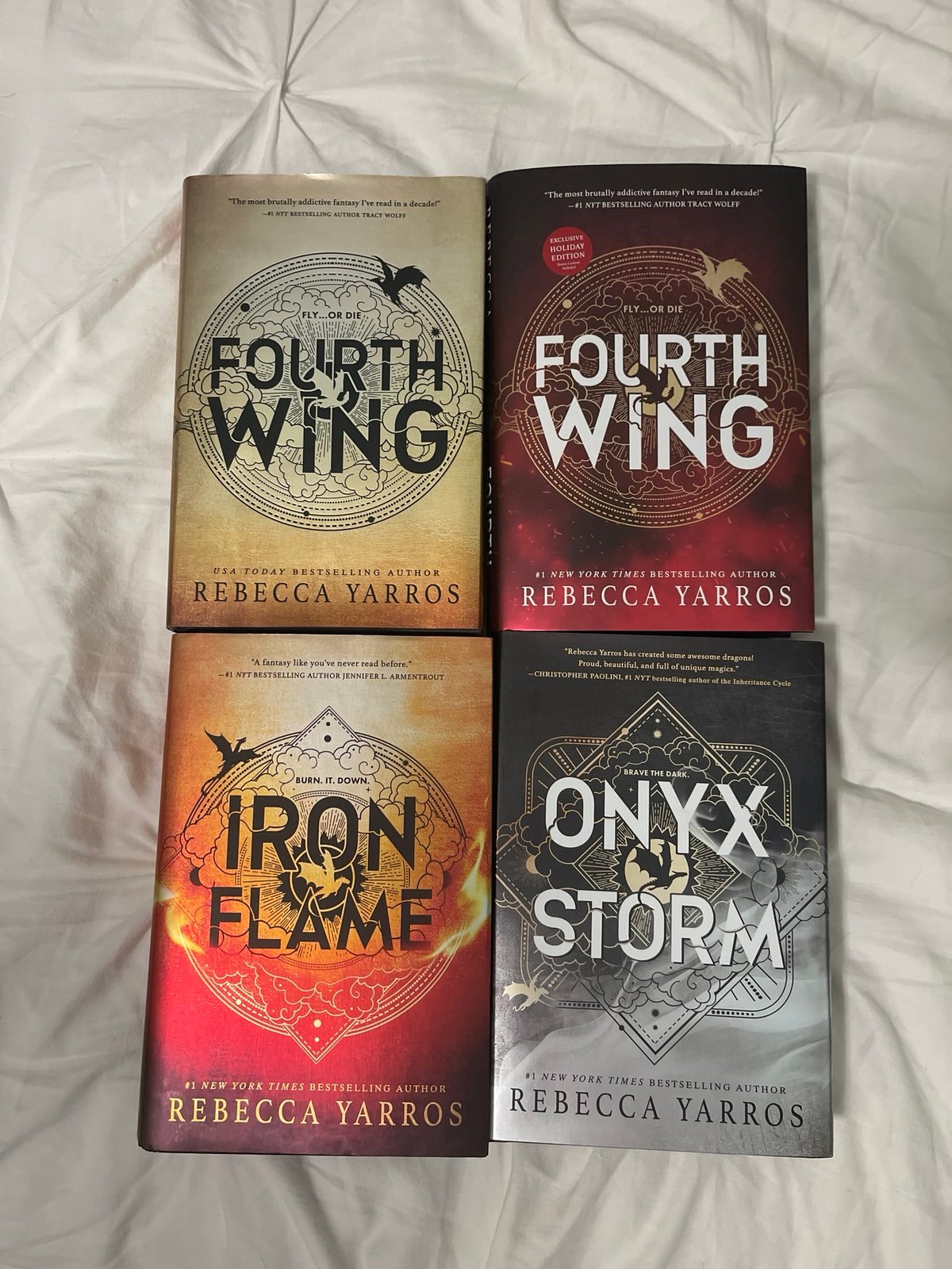 Fourth Wing Bundle (Empyrean Series) 1st Edition w/ Special Edition Dust Jackets