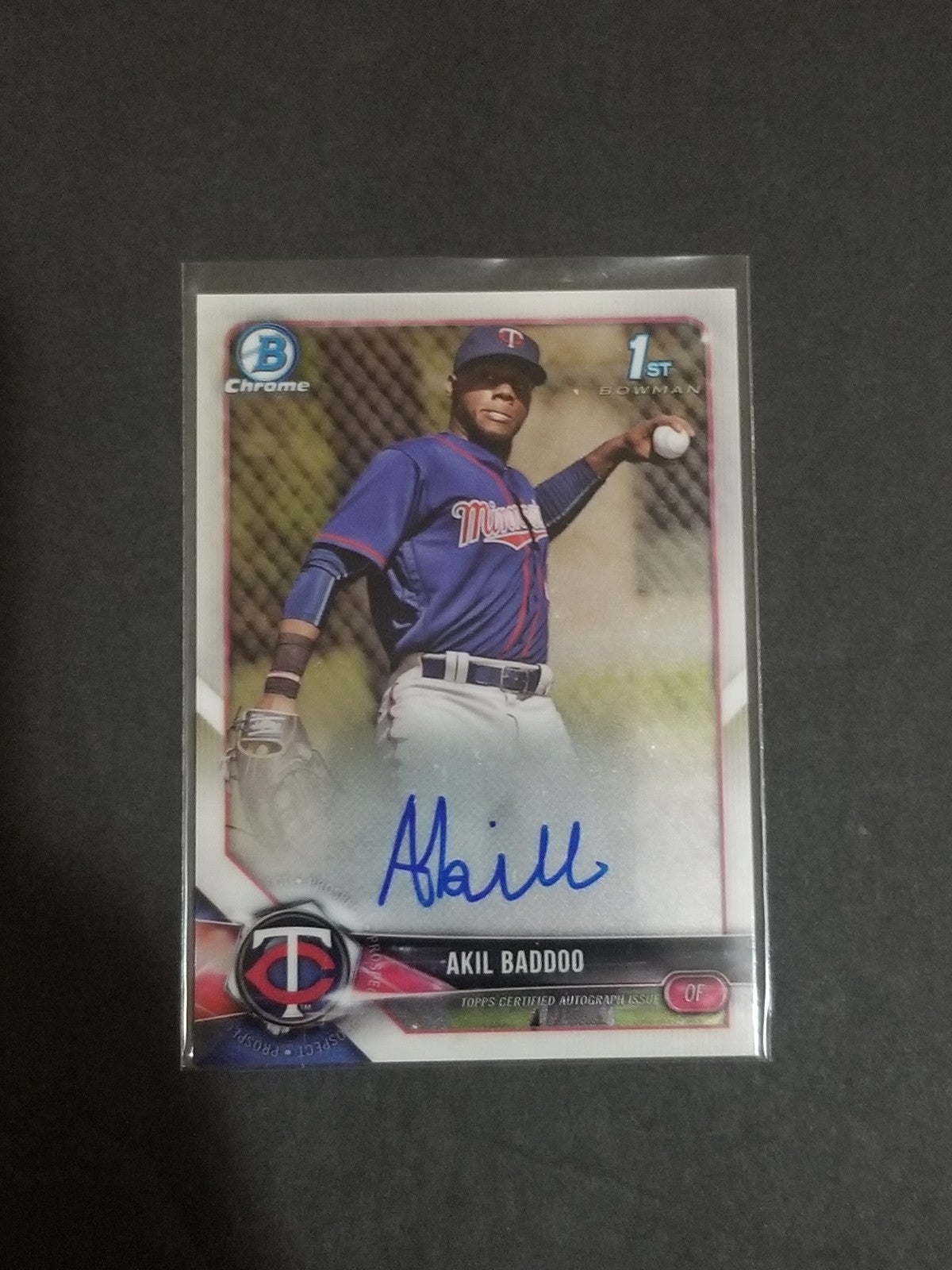 18 Bowman Chrome prospects Akil Baddoo Autograph