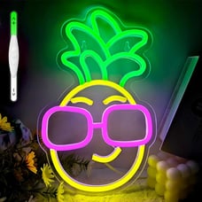 Pineapple Neon Sign, Cool Pineapple Led Neon Light Sign, USB Powered Neon Lights
