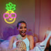 Pineapple Neon Sign, Cool Pineapple Led Neon Light Sign, USB Powered Neon Lights