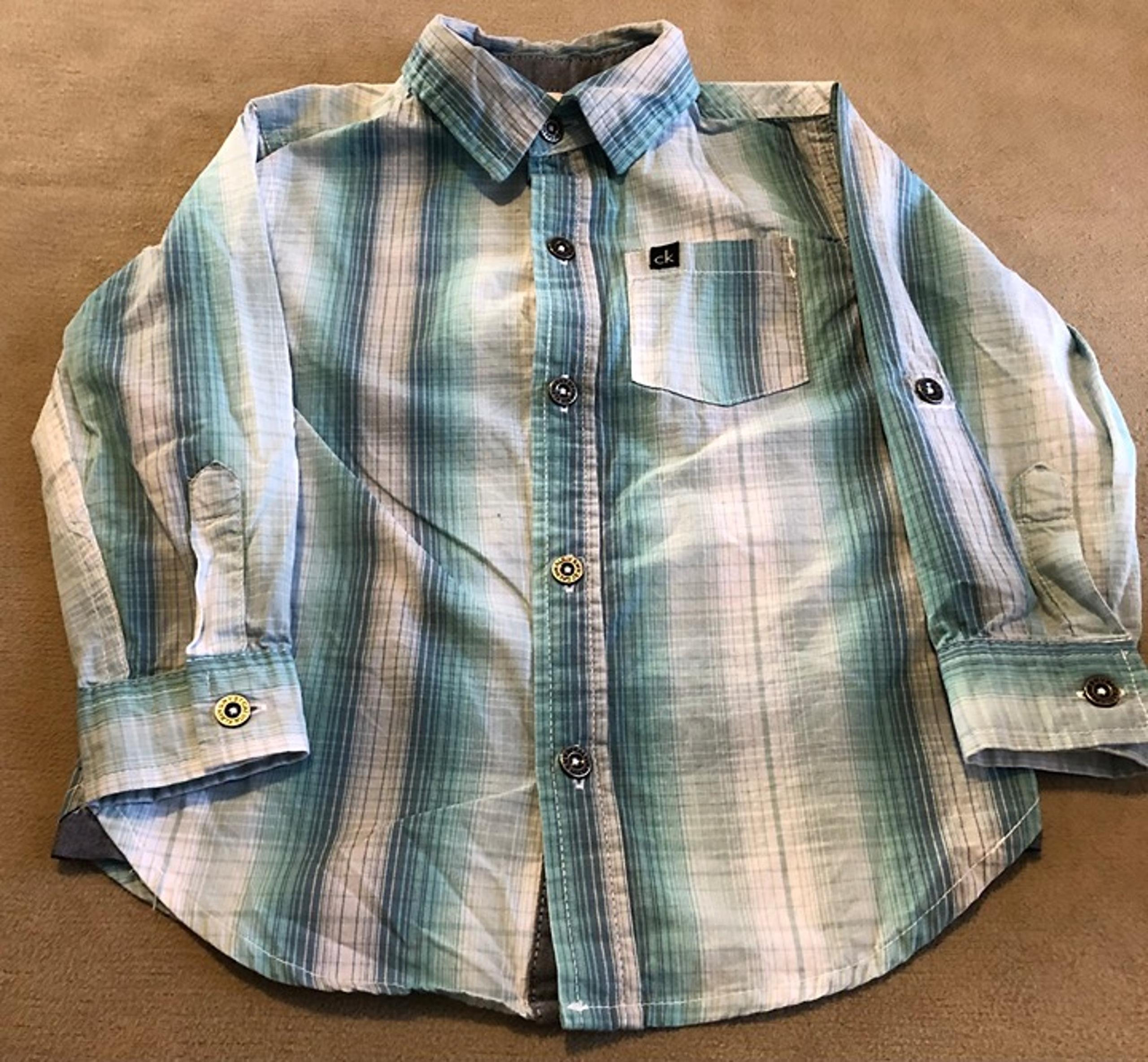Calvin Klein Jeans Boys Shirt Long Sleeves Size 3T