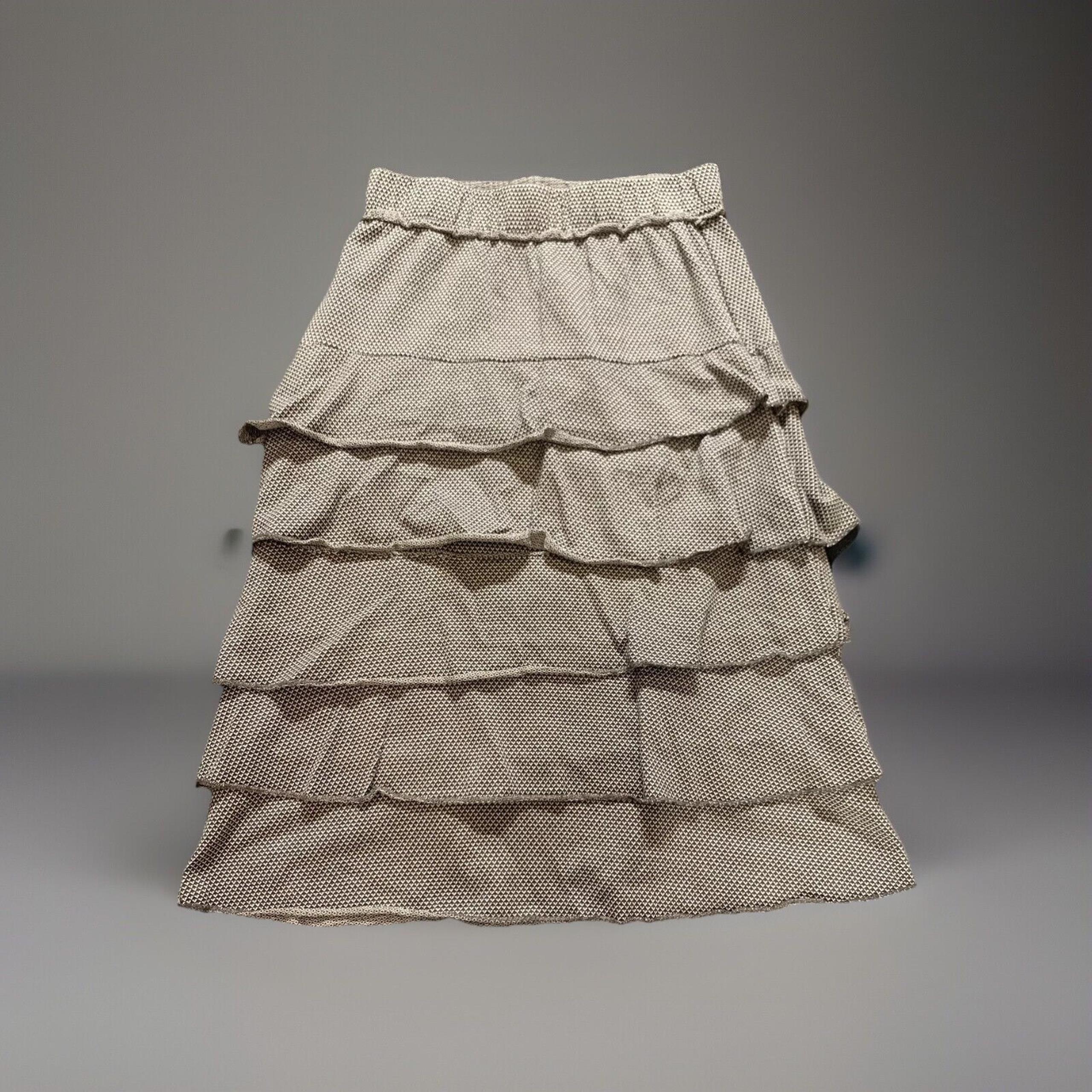 Matilda Jane Skirt Women's Small Brown Tiered Ruffled Whimsical Playful A-line