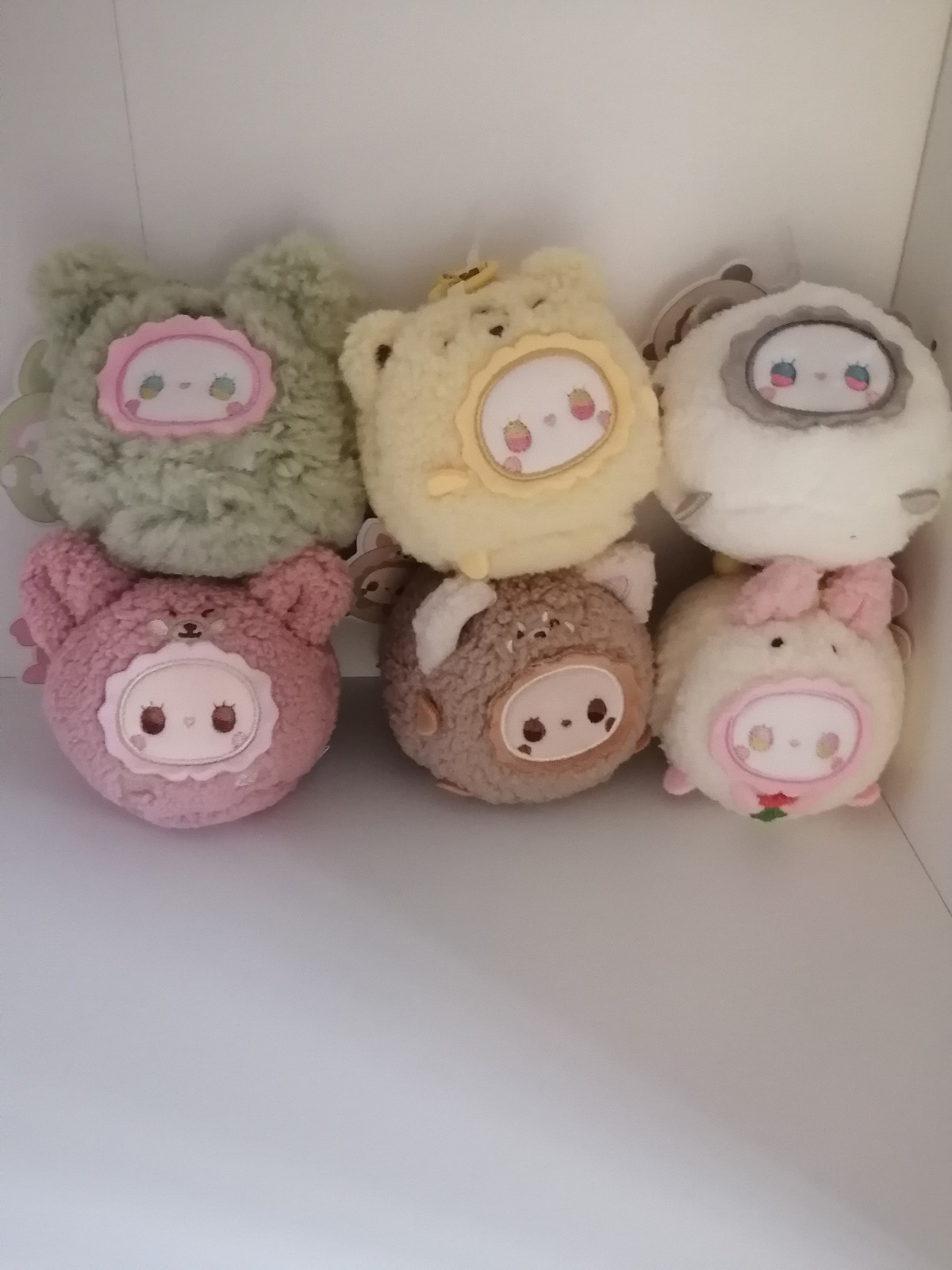 Emma Rua Rua Zoo Fuzzy Plush Doll Mascot Keychain Toy Bell Shaker