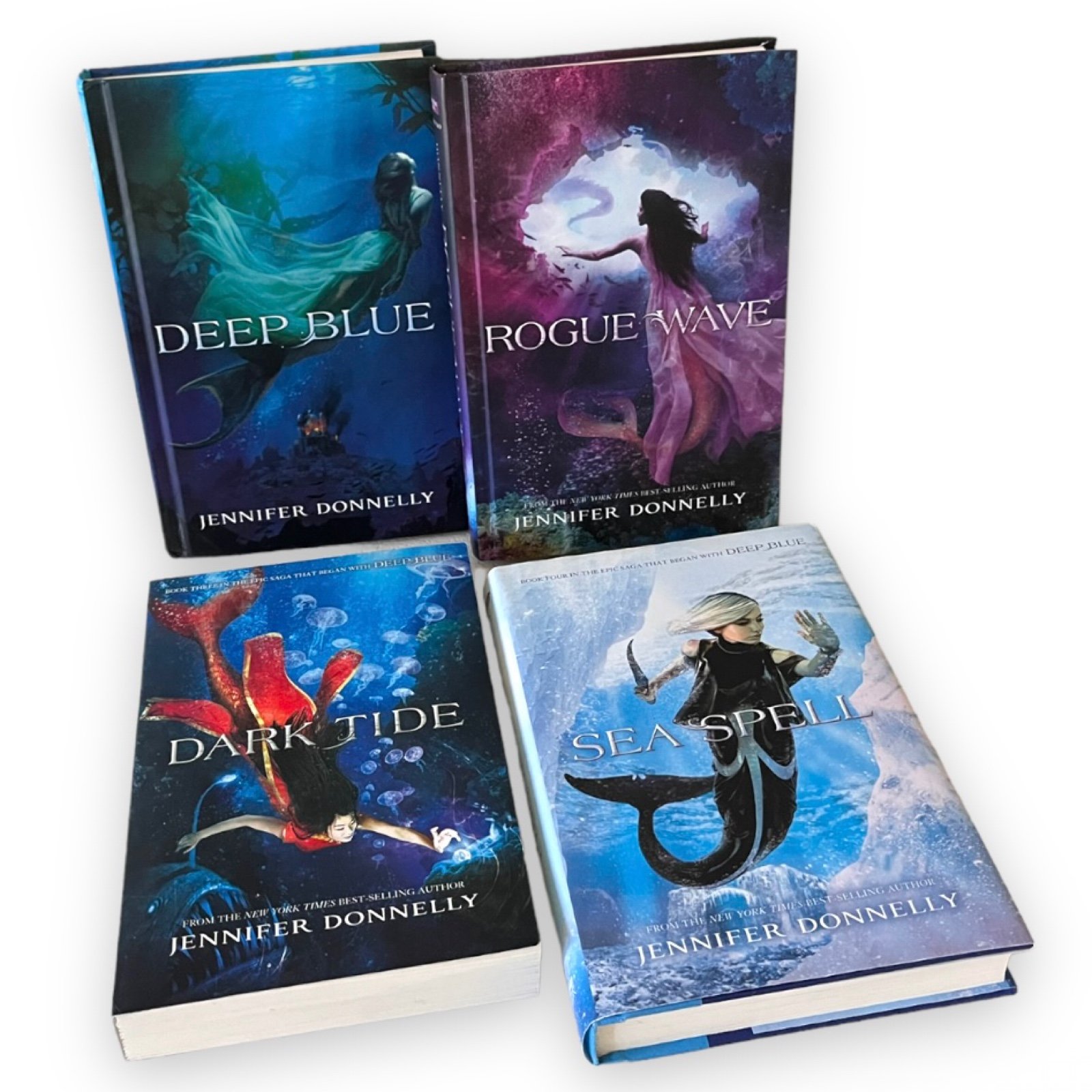Waterfire Saga - 4 Book Set - Deep Blue - Rogue Wave - Dark Tide - Sea Spell