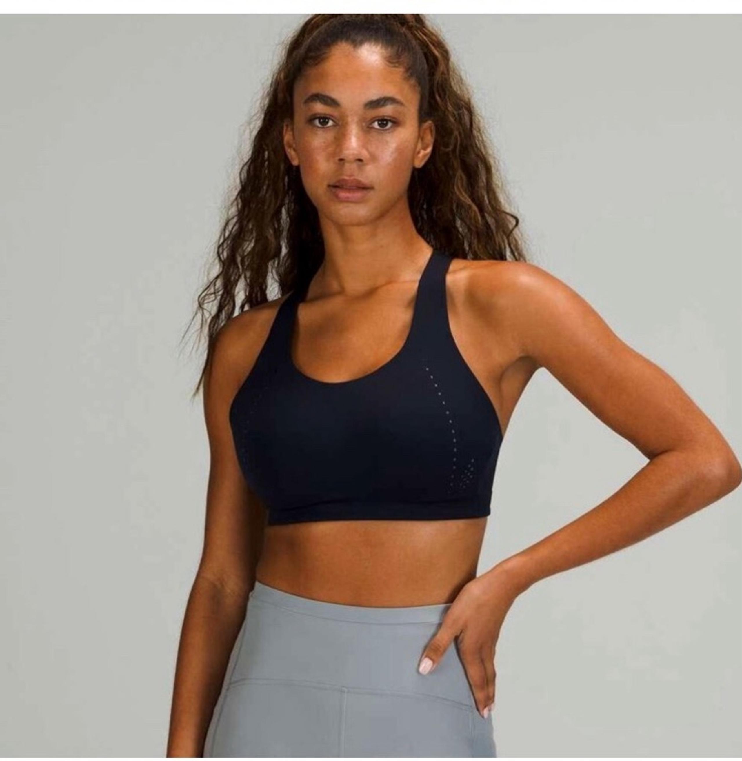 NWT! Lululemon AirSupport Lycra Black High support Sports Bra 38C