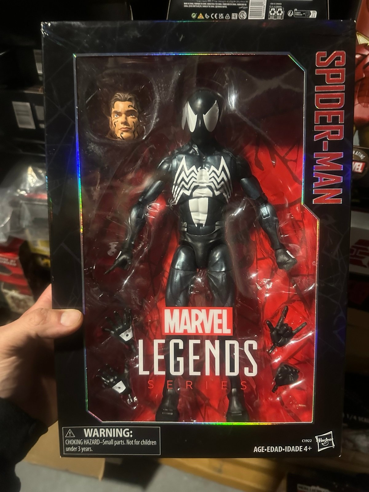 Beautiful Marvel Legends Exclusive Ver. 12inch Symbiote Black Suit Spider-Man