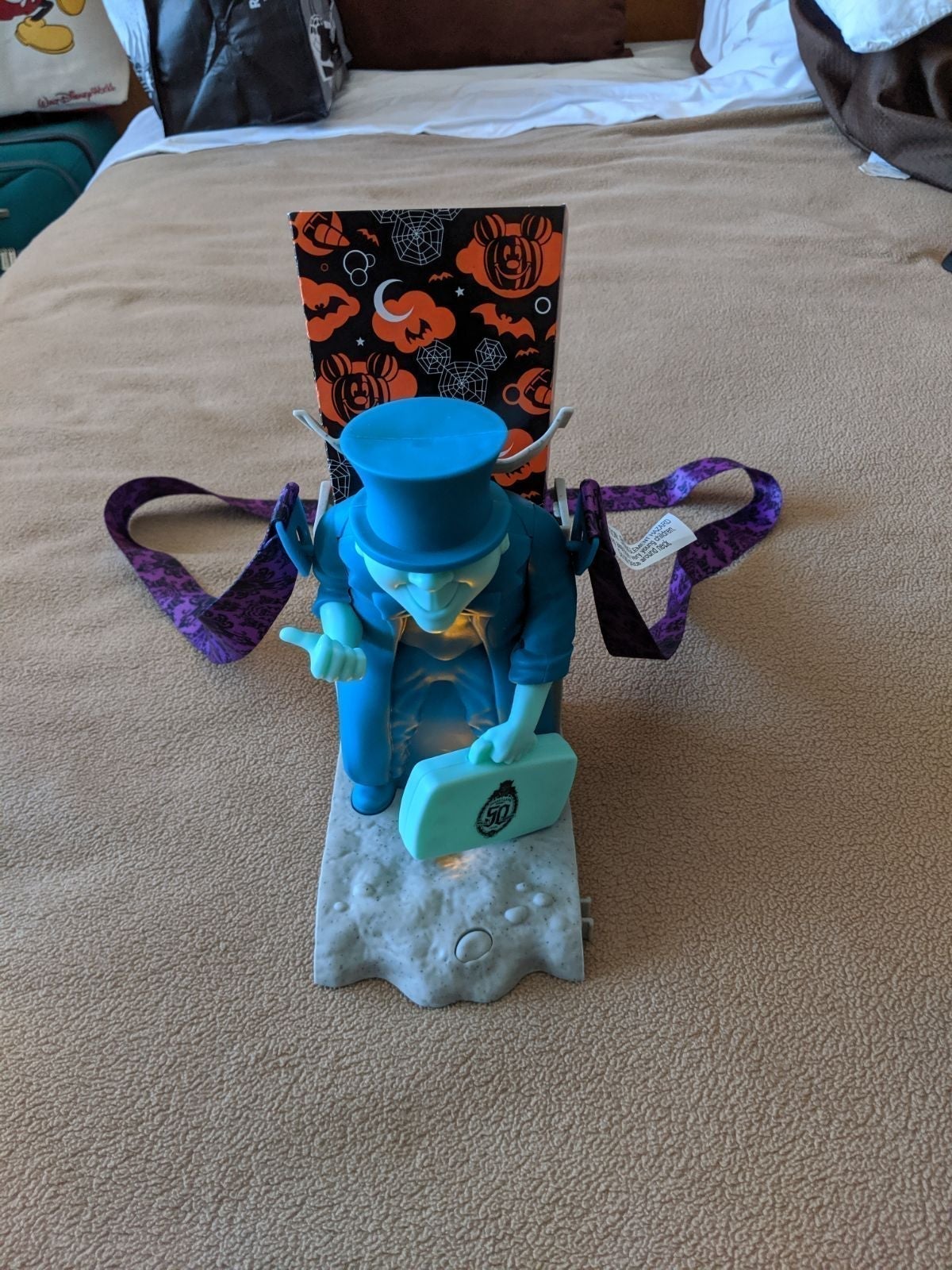 Disney Parks The Haunted Mansion 50th Anniversary Light Up Popcorn Holder