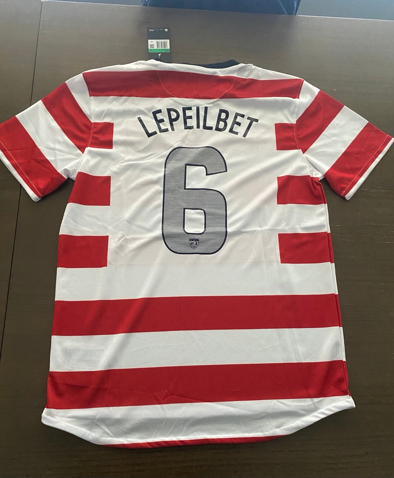 Amy LePeilbet USMNT USA Soccer Nike Jersey NWT 2012 Waldo Men XL Extra Large New