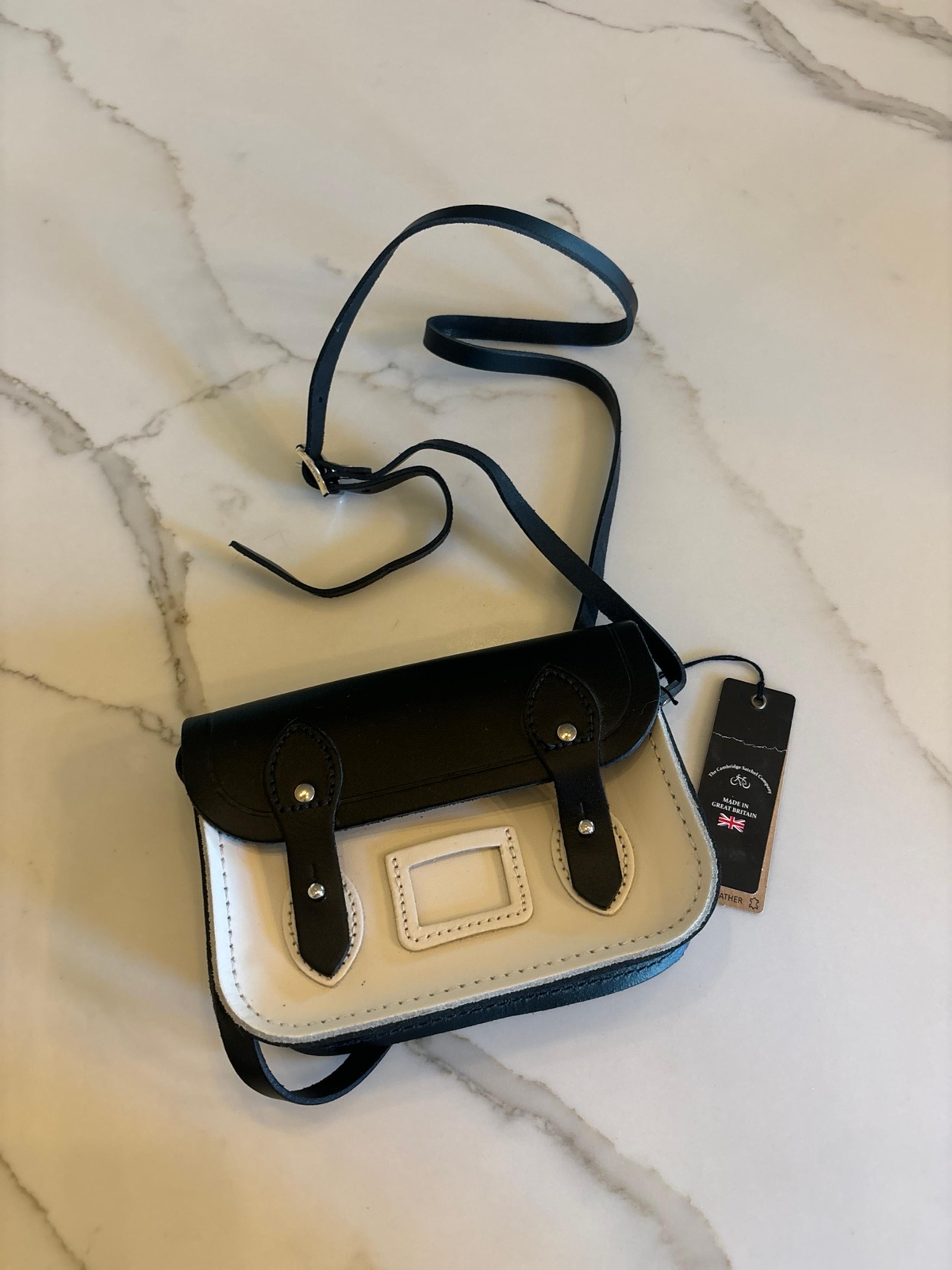 Crossbody Cambridge satchel company  black and cream