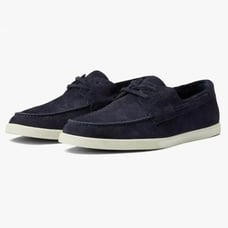 Vince Salerno Men's Navy Coastal Suede Boat Shoe Size 8 M (MSRP 230)