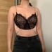 Marciano Satin Eyelash Lace Cami Top