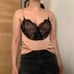 Marciano Satin Eyelash Lace Cami Top