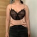 Marciano Satin Eyelash Lace Cami Top