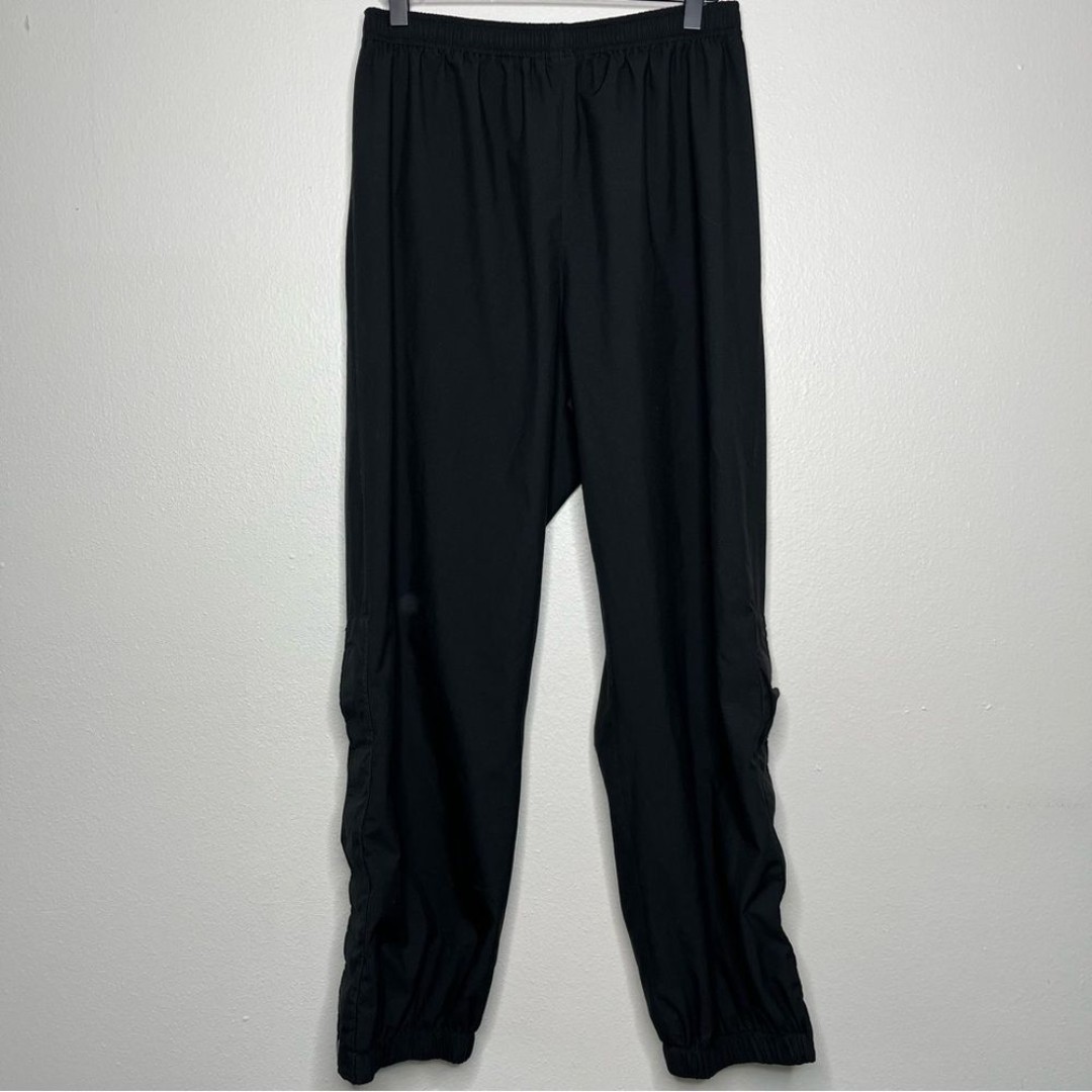 Marmot Men Gortex Windbreaker Pants Small Black Purple Ankle Button Up Mesh Line