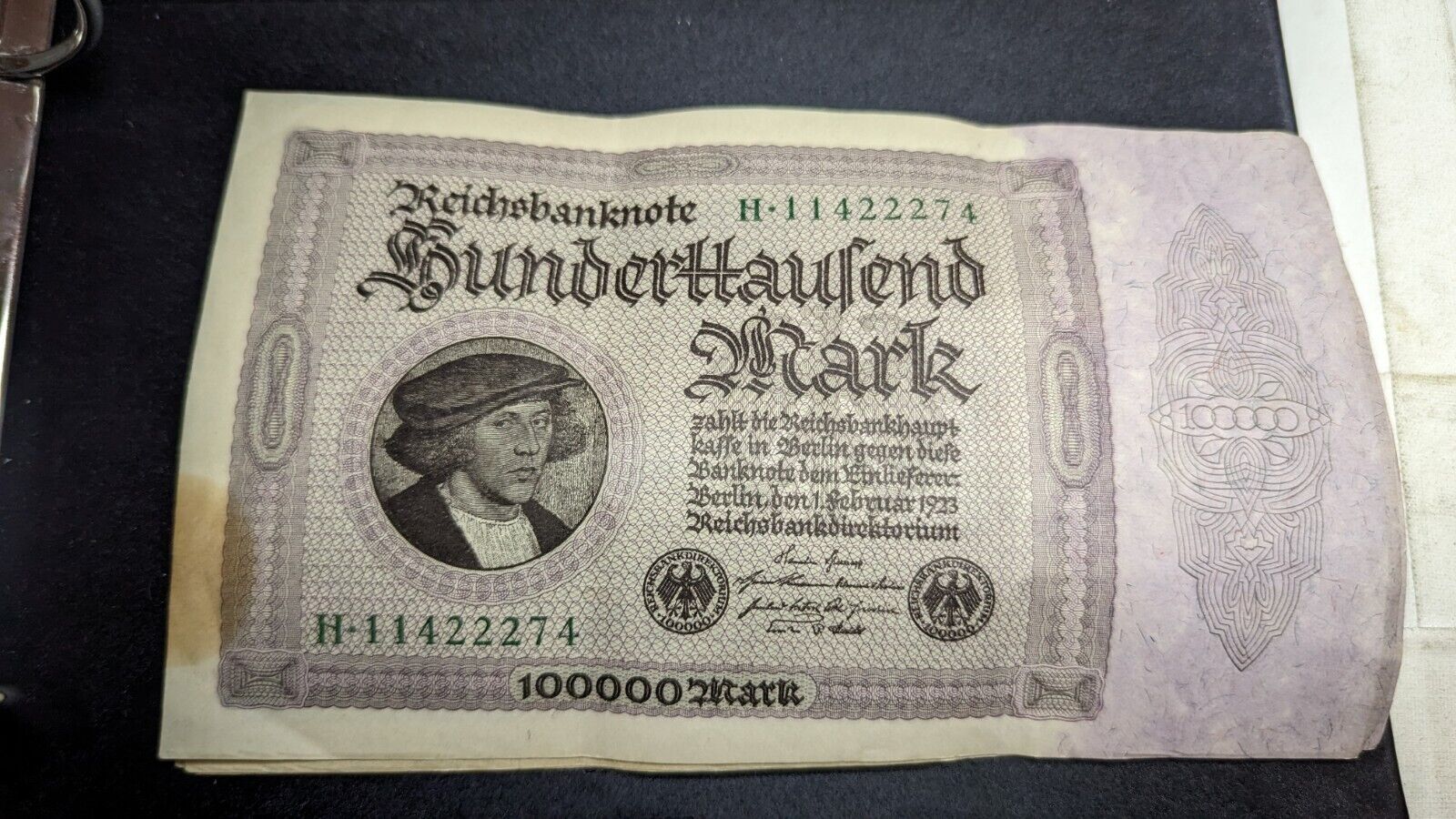 (6) Germany 1923 100,000 Mark Reichsbanknote s Inflation Notes