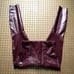 NWOT Spanx Faux Patent Leather Leggings 20301R Ruby Burgunday Large Women