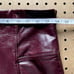 NWOT Spanx Faux Patent Leather Leggings 20301R Ruby Burgunday Large Women