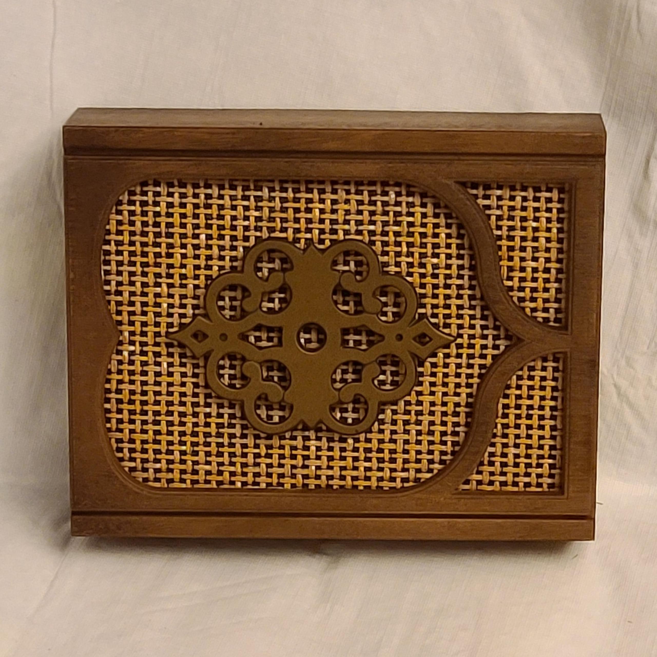 Vintage Nutone Wooden Wicker Door  Chime LA-16.