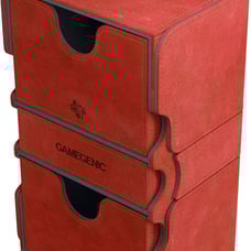 GameGenic Stronghold Card Deck Box - Red 200CT