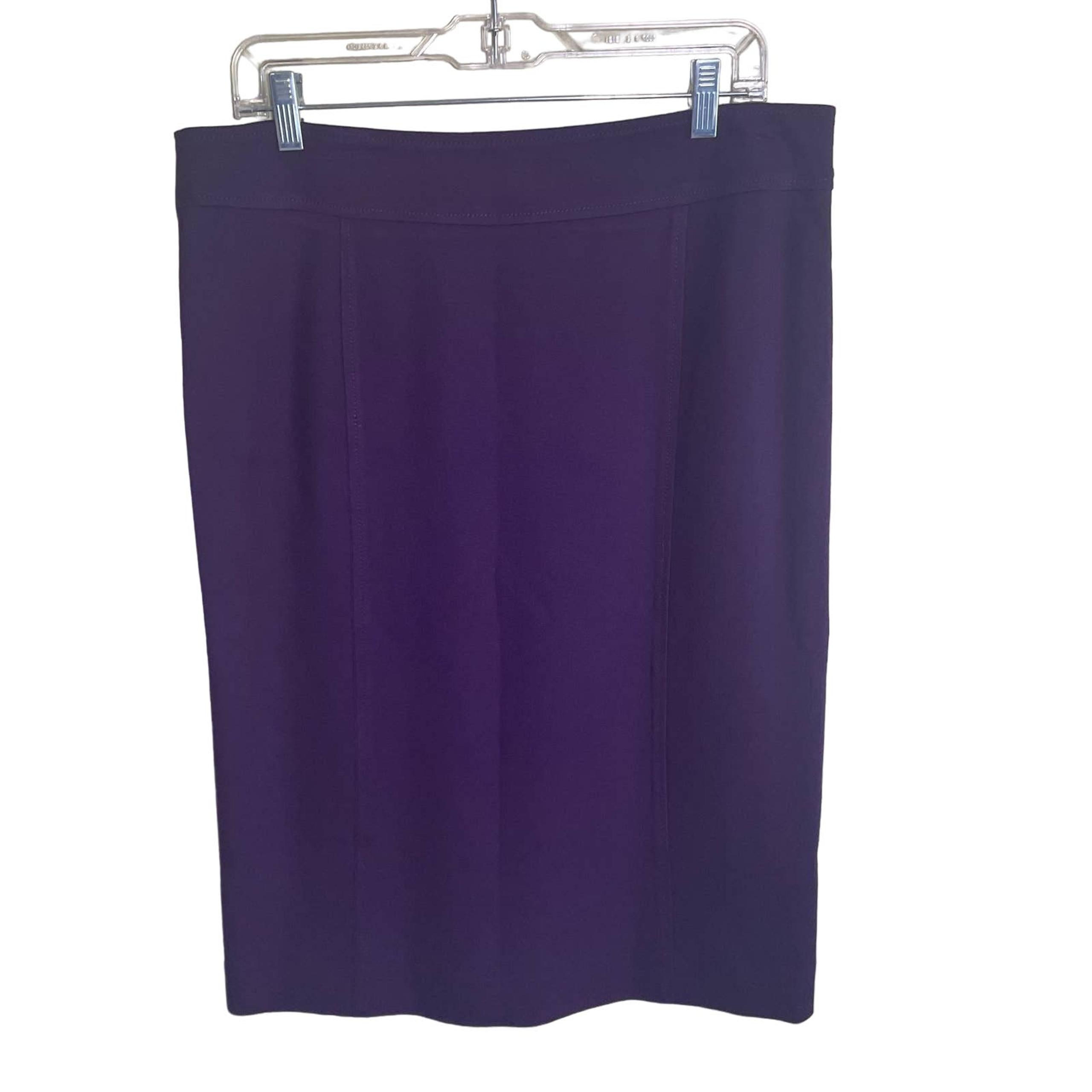 PURE Collection Purple Straight Pencil Skirt Size 12