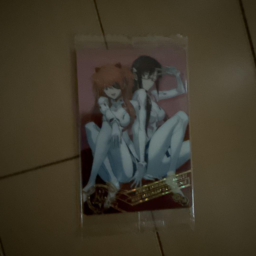 Evangelion Asuka Mari Wafers Card - Foil Stamped