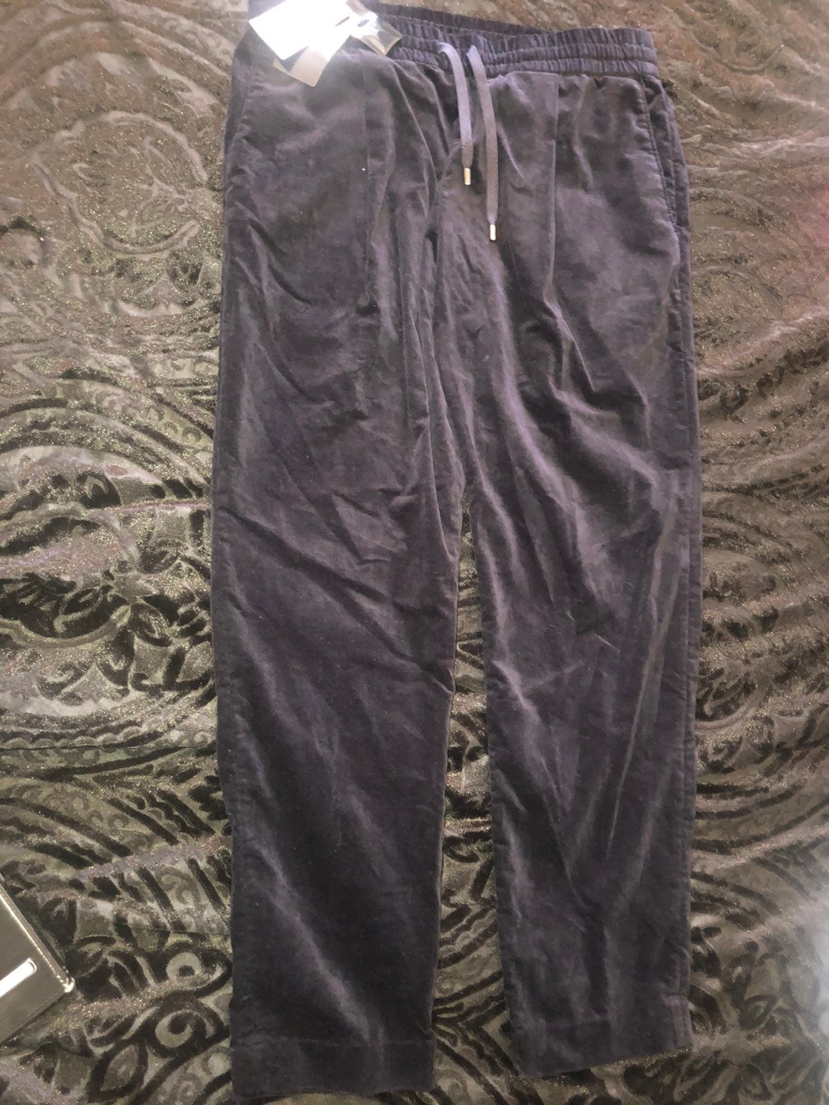 Emporio Armani Mens Black Casual Pants