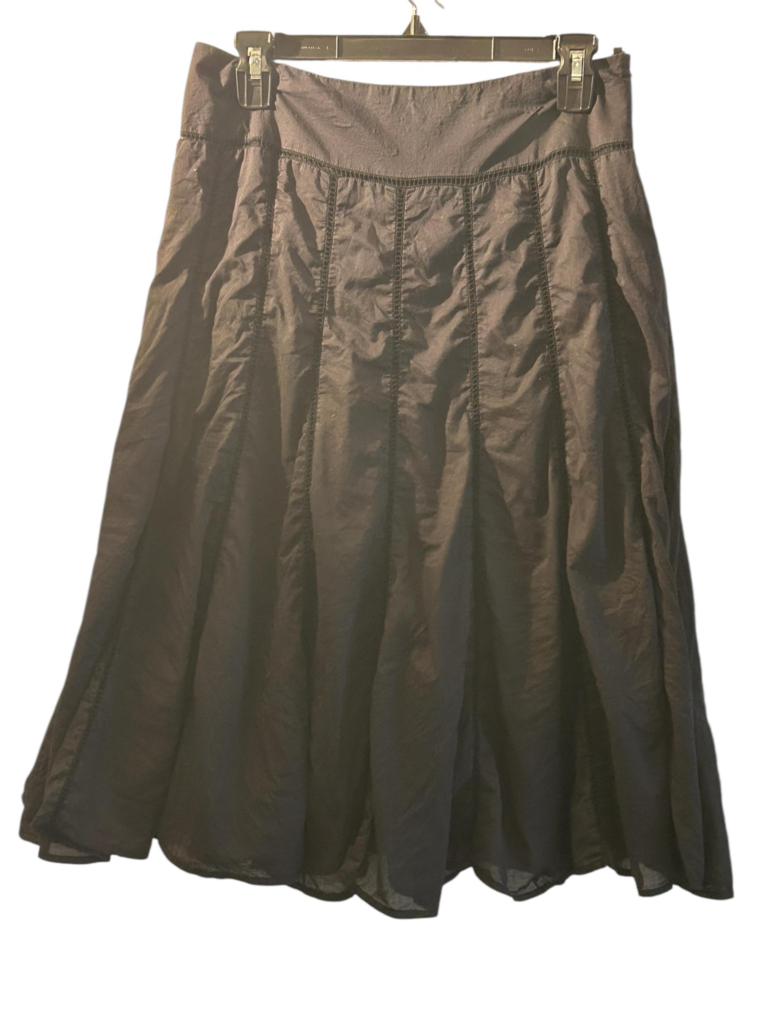 Ninewest Black Lined Knee Length Skirt Size 8