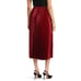 Anne Klein Women's Skirt Satin Titan Red Size L NWT
