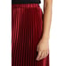 Anne Klein Women's Skirt Satin Titan Red Size L NWT
