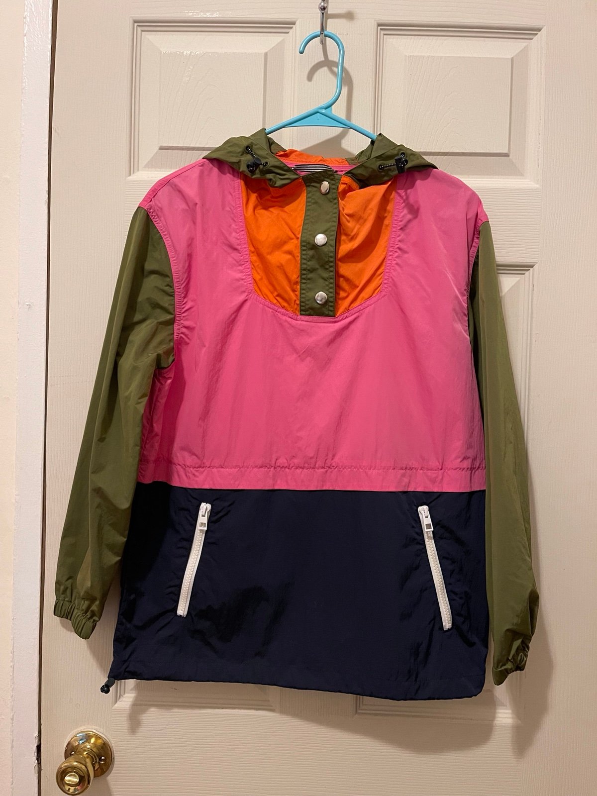 J.Crew Color Block Windbreaker
