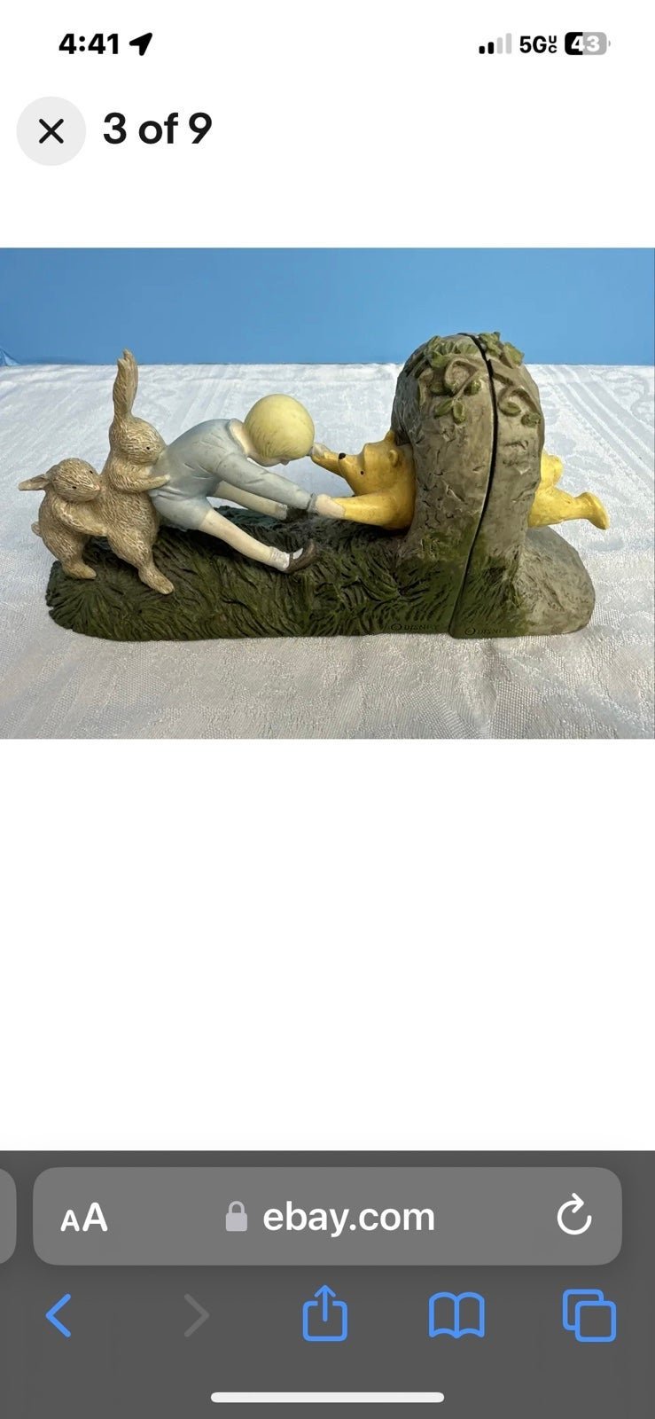 Pooh “Wedged Bear” Collection Mini Bookends