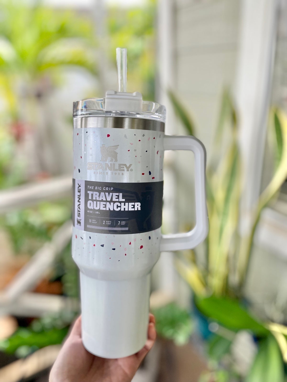 Stanley Adventure Quencher White Terrazzo Pearlescent