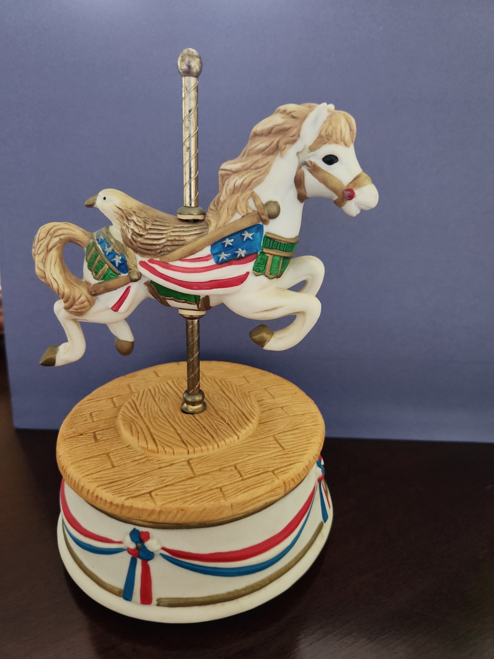 Patriotic carousel horse