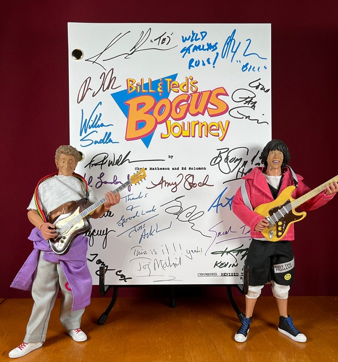 Bill & Ted's Bogus Journey Movie Script Signed- Autograph Reprints