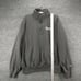 Champion Eco Mens Washington University New Jersey 1/4 Zip Sweatshirt Gray Large