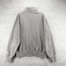 Champion Eco Mens Washington University New Jersey 1/4 Zip Sweatshirt Gray Large