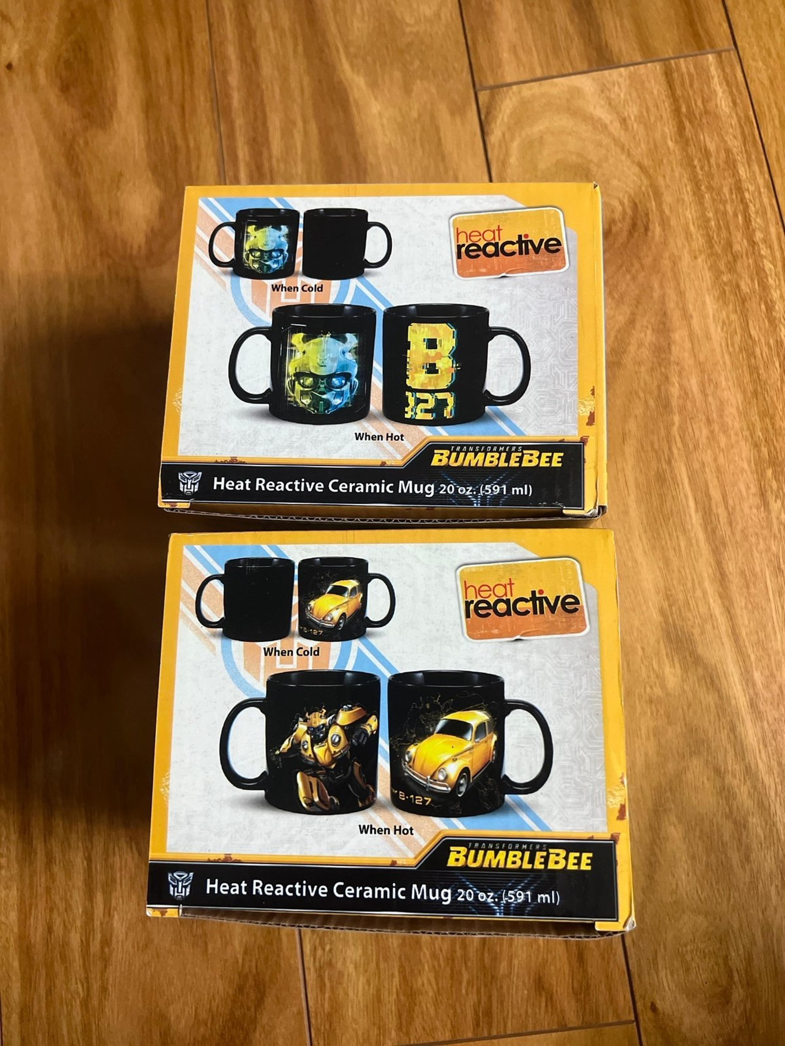 Transformers  heat reactive Ceramic mug set of two