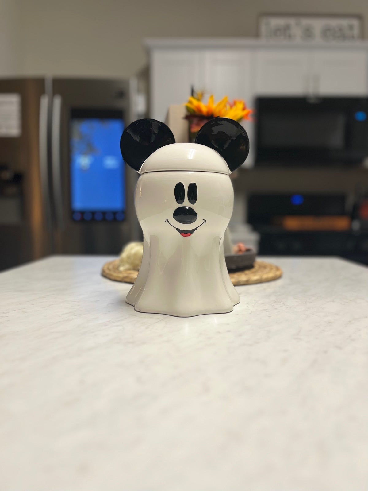 Mickey Mouse ghost cookie jar