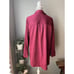 Soft Surroundings Womens Large Red Willow Shirt Snap Front Sweater Shacket Shirt