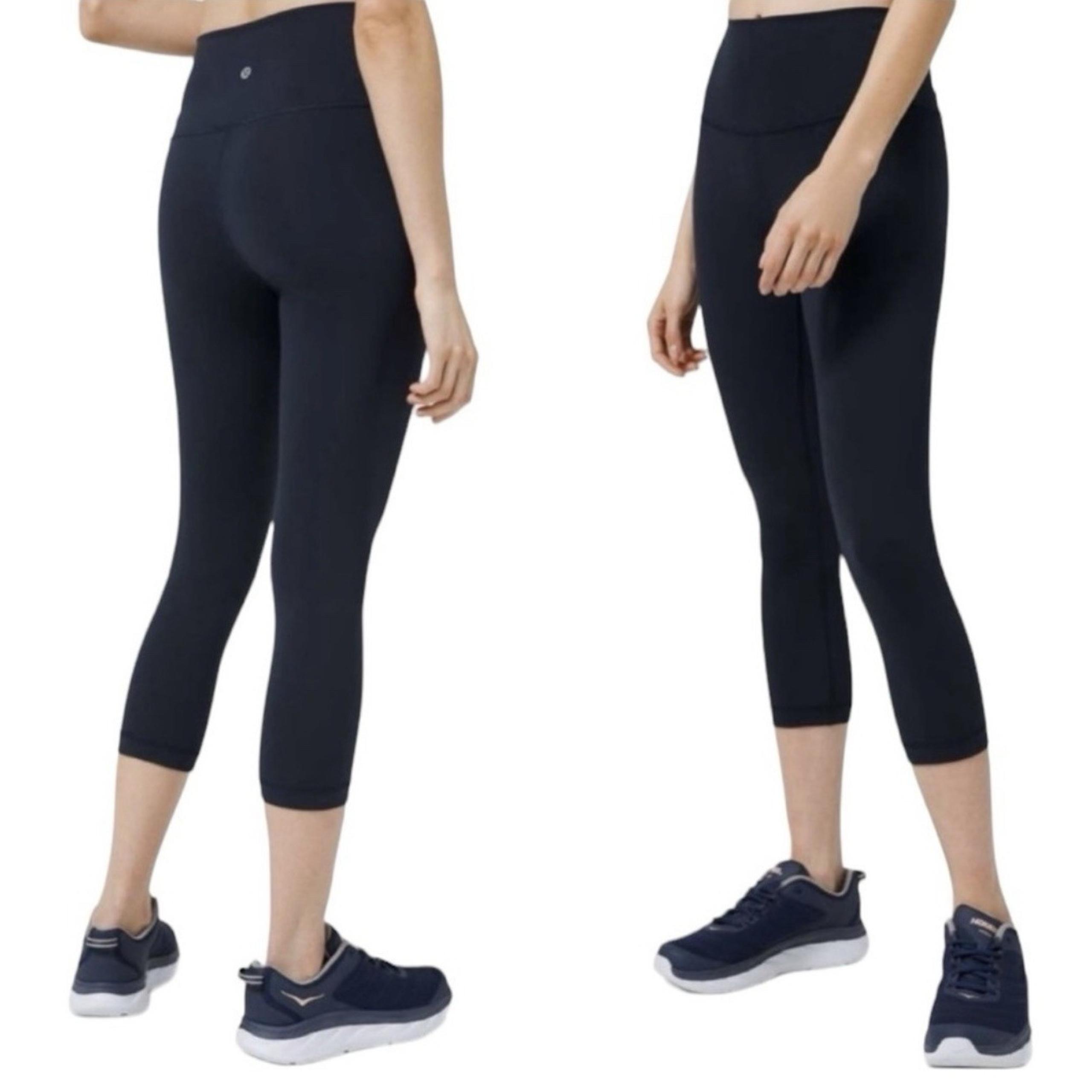 Lululemon Wunder Train High-Rise Crop 21" Black Women Size 6 #429