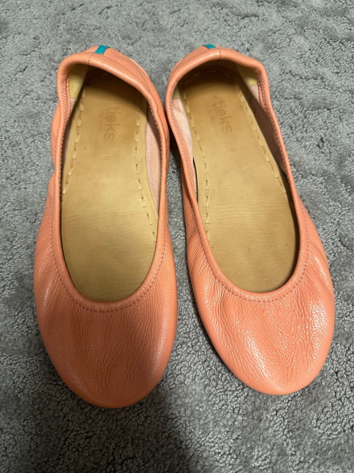 Tieks limited edition peach poppy size 9
