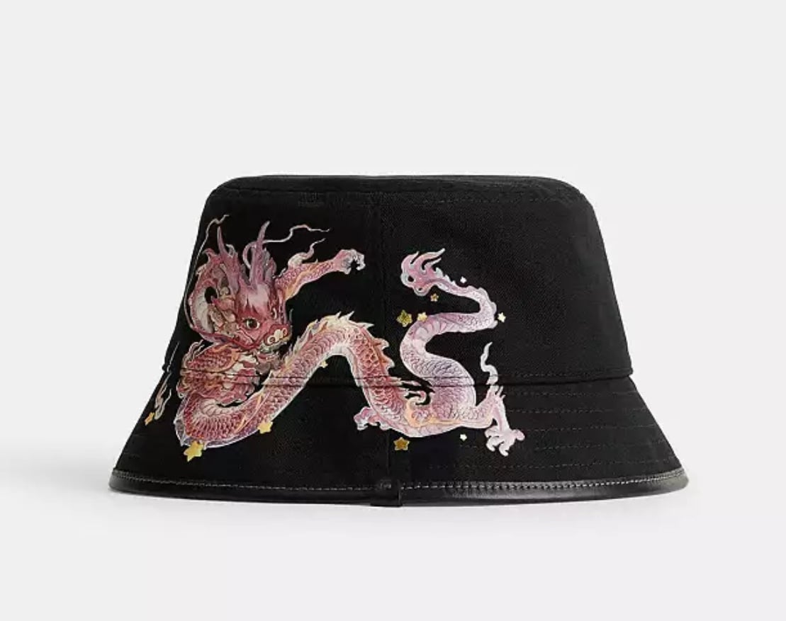 Coach New Year Bucket Hat With Dragon