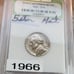 1966-P, Earl Jefferson 5 Cents, Uncirculated #10007