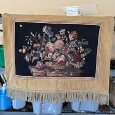 Beautiful tapestry with wooden rod