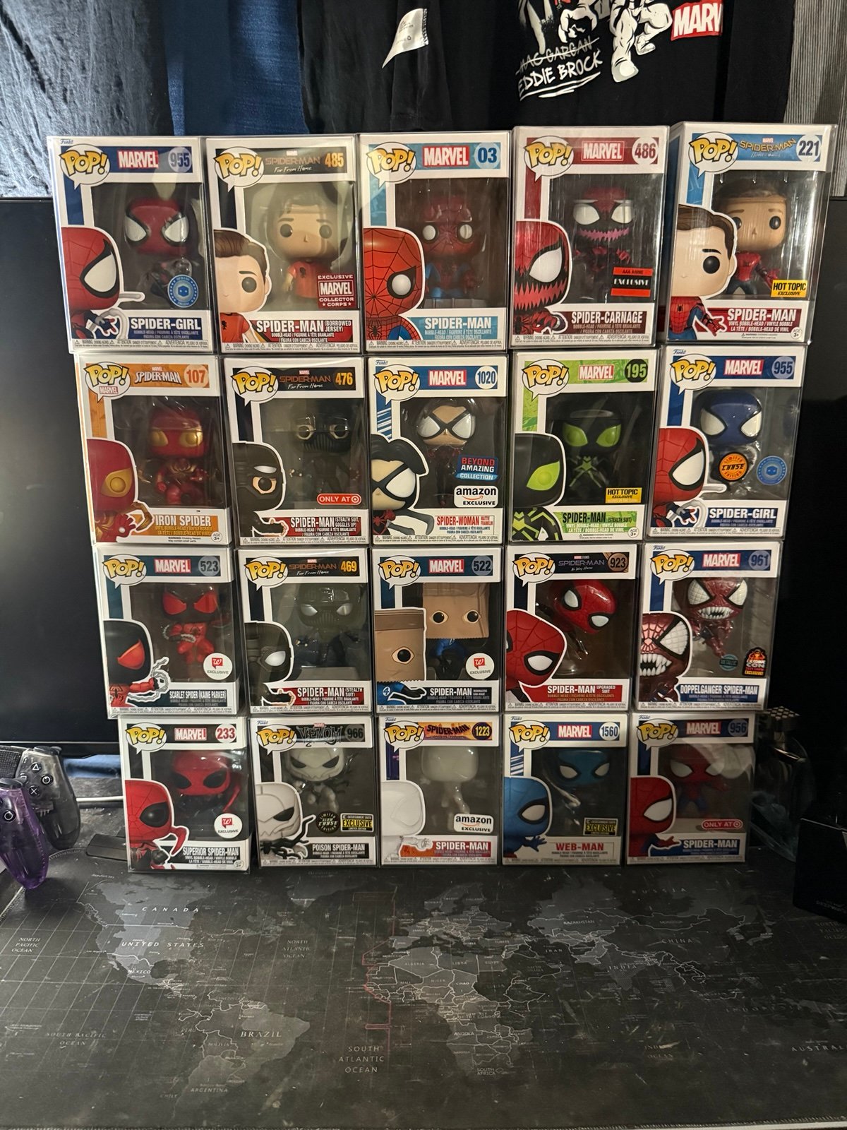 Funko pop marvel spiderman collection