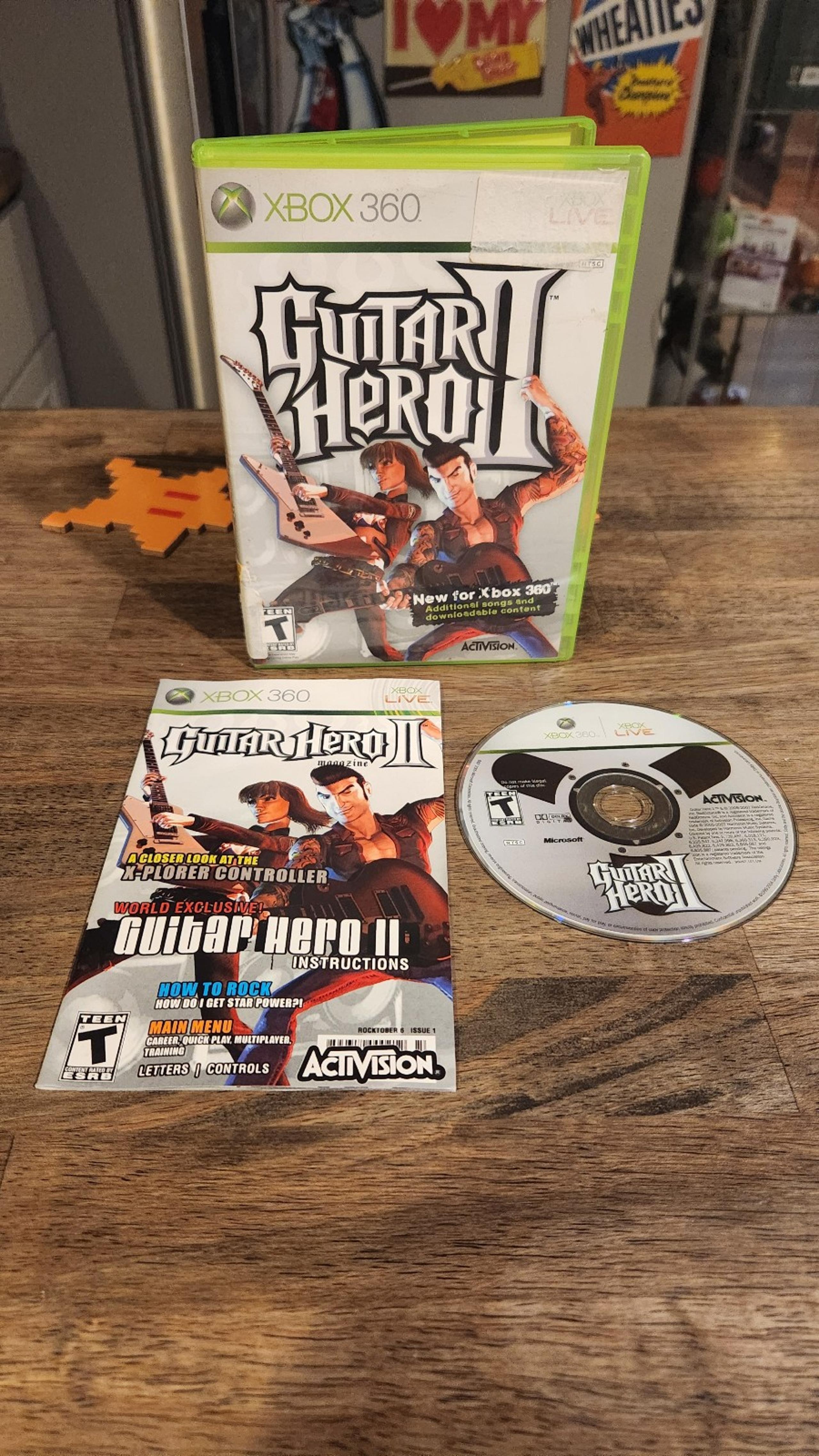 Guitar Hero II 2 (Microsoft Xbox 360, 2007) Complete w/ Manual