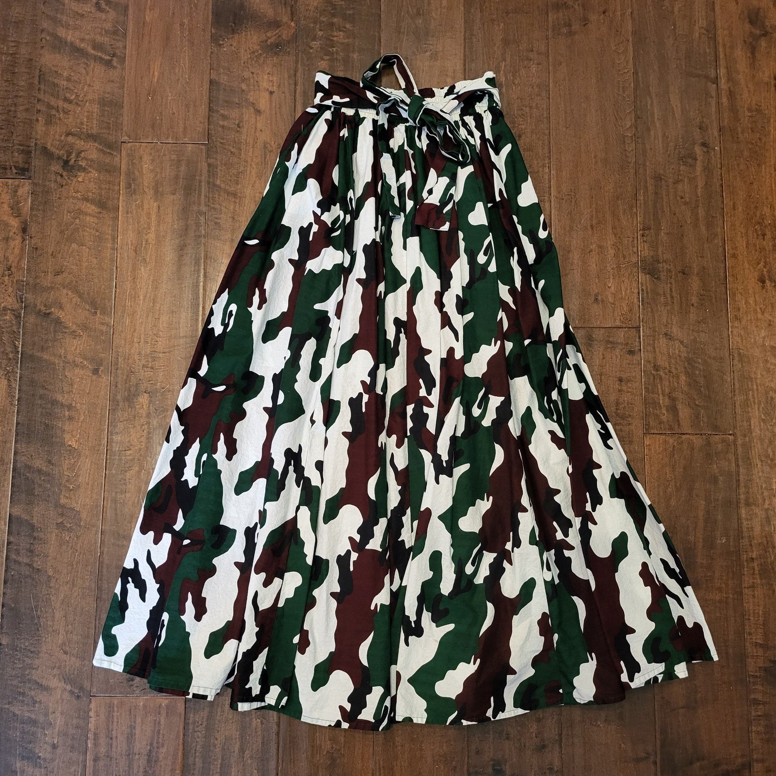K-Kunda Thick Fabric Circle Maxi Skirt with Scarf Wrap