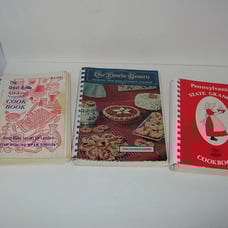 3 COOKBOOKS -Pa State Grange; The Great Radio Cookbook & Our Favorite Desserts B